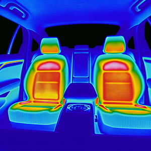 habitacle de la voiture dont les sièges sont chauffés par un revêtement de graphène habitacle de la voiture dont les sièges sont chauffés par un revêtement de graphène